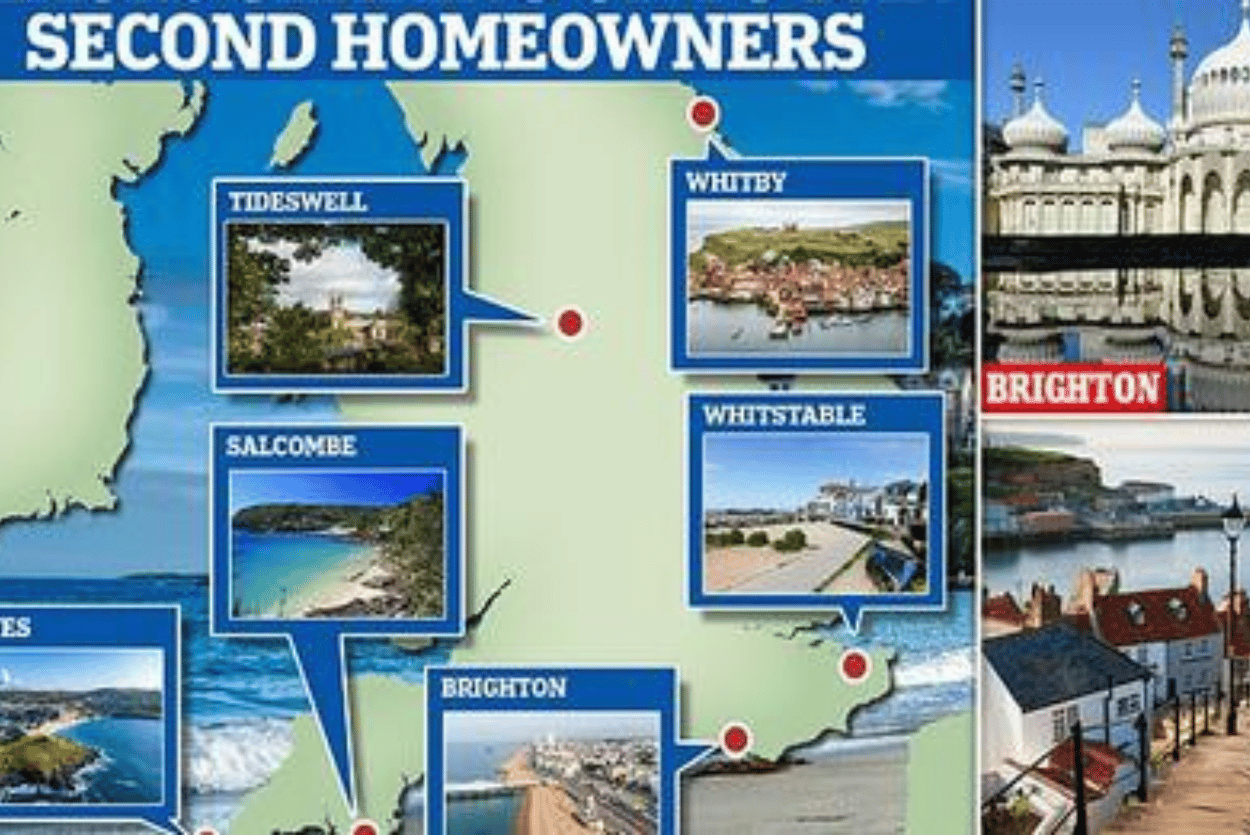 Brighton will become first UK city to take action against second homeowners and holiday lets.  Published by Daily Mail.